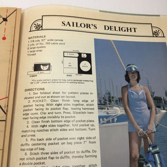 Craft Course Easy to Sew Bags & Totes Instructions 21 Original Styles Purse Book - Picture 9 of 12